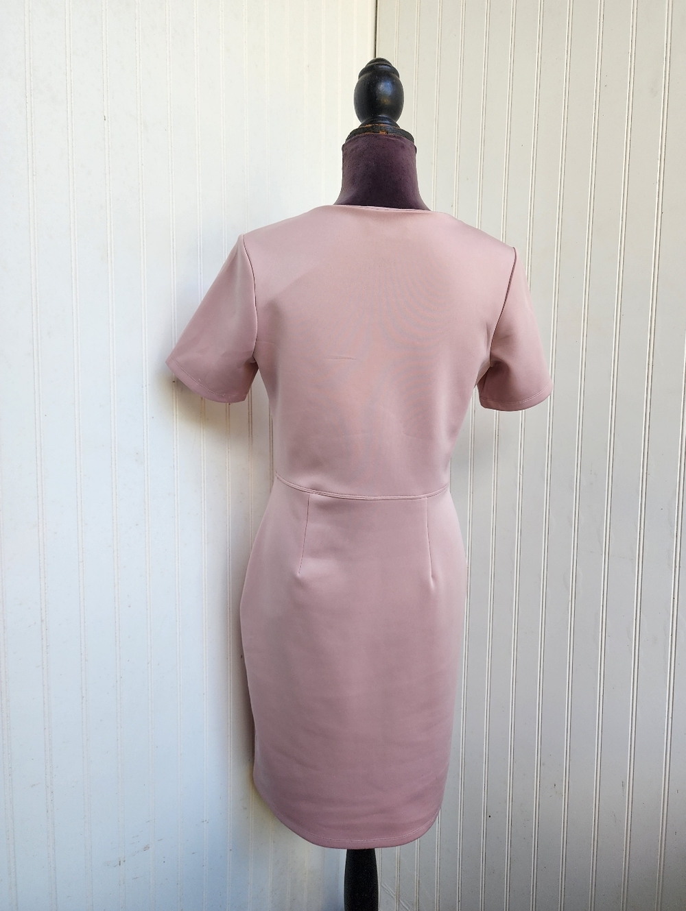 Enfocus Studio Womens Blush Pink Sleeveless Fitted Classic Button Dress 6 - Picture 6 of 14